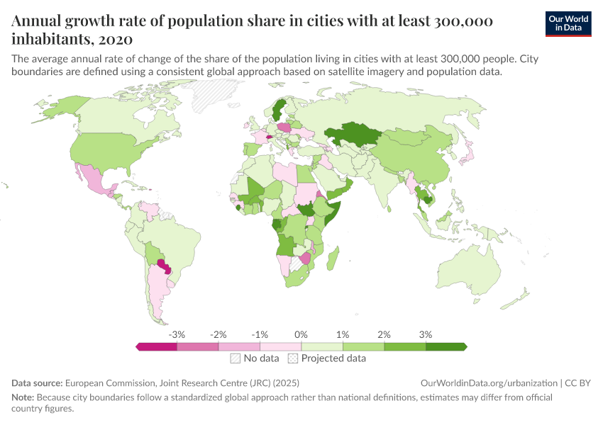 A thumbnail of the "Annual growth rate of urban agglomerations with 300,000 inhabitants or more" chart