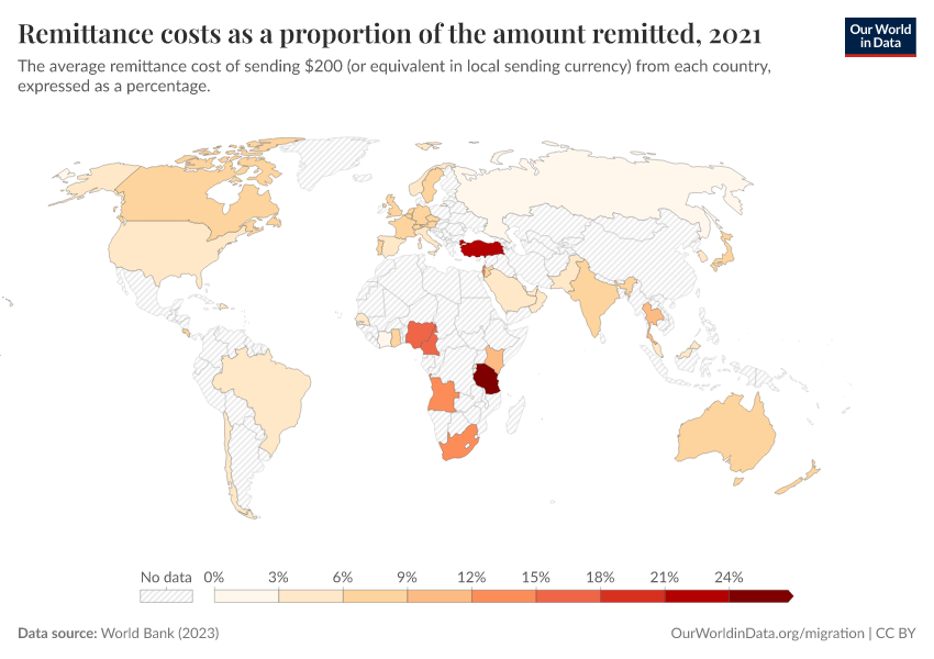 A thumbnail of the "Remittance costs as a proportion of the amount remitted" chart